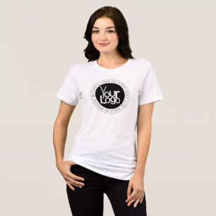 Ihr Firmenlogo und moderner, einfacher, bearbeitba Tri-Blend Shirt