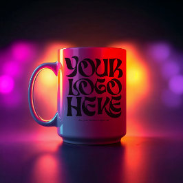 Ihr Firmenlogo und Text Einfach Kaffeetasse