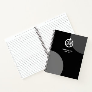 Ihr Firmenlogo und Text Notizbuch