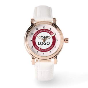 Ihr Firmenlogo und Text Personalisiert aufzeichnen Armbanduhr