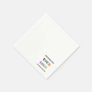 Ihr Firmenlogo und Vorlage für den benutzerdefinie Serviette