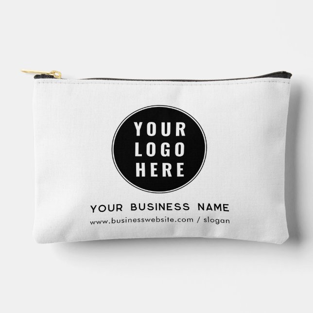 Ihr Firmenlogo und Website Custom Company Zubehörtasche (Vorderseite)