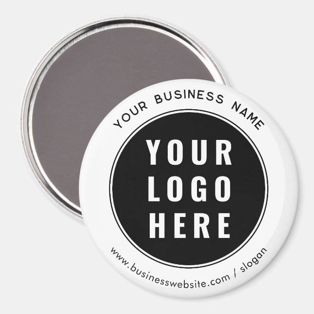 Ihr Firmenlogo und Website-Marketing Magnet (Vorderseite/Rückseite)