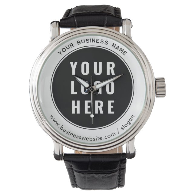 Ihr Firmenlogo und Website-Werbeaktion individuell Armbanduhr (Vorderseite)