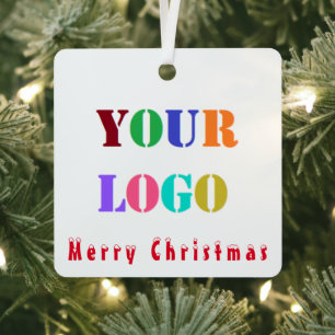Ihr Firmenlogo Weihnachtsgeschenk Ornament Aus Metall