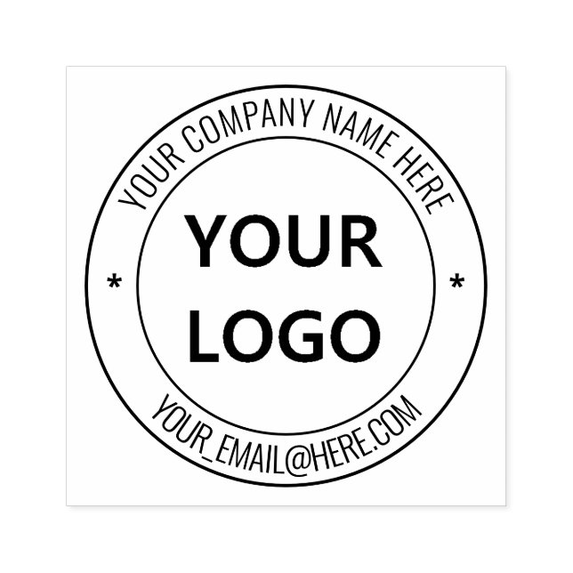 Ihr Firmenlogo Werbe-Logo Personalisiert Gummistempel (Prägung)