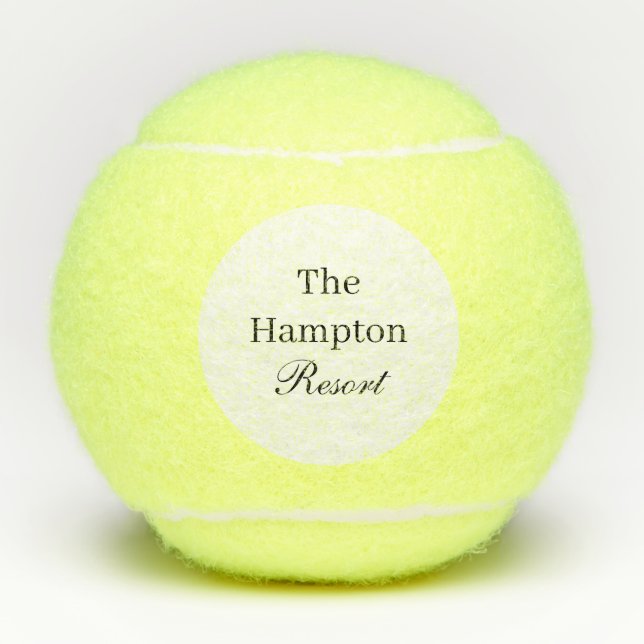 Ihr Firmenname oder Ihr Logo Tennis Balls Tennisbälle (Vorderseite)