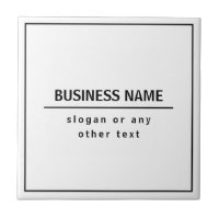 Ihr Firmenname oder Ihre Marke usw. Weiß Schwarz