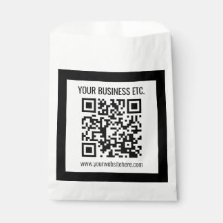 Ihr Firmenname und Ihr bearbeitbarer QR-Code Geschenktütchen