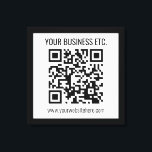 Ihr Firmenname und Ihr bearbeitbarer QR-Code Leinwanddruck<br><div class="desc">Fügen Sie einfach Ihre Website-Adressen URL,  um sofort einen scannbaren QR-Code zu erstellen.</div>