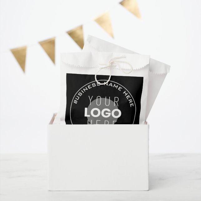 Ihr Firmenname, Website + hochgeladenes Bild Geschenktütchen (Party)