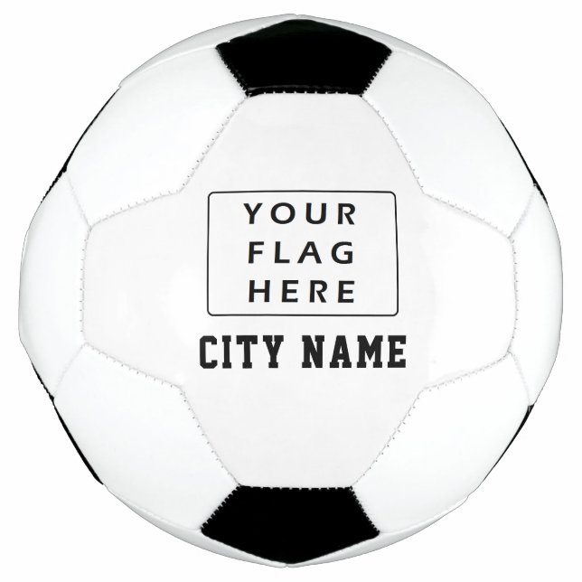 Ihr Flag Ihr Textteam hält sich bereit Fußball (Vorderseite)