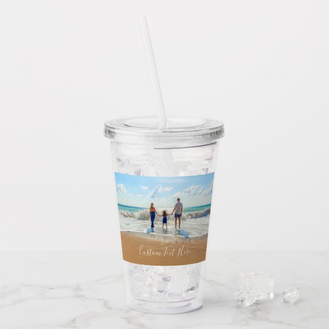 Ihr Foto Akrolischer Tumbler mit benutzerdefiniert Acryltrinkbecher (Vorderseite Ice)