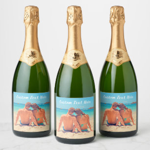 Ihr Foto Champagner-Flaschenetikett mit individuel