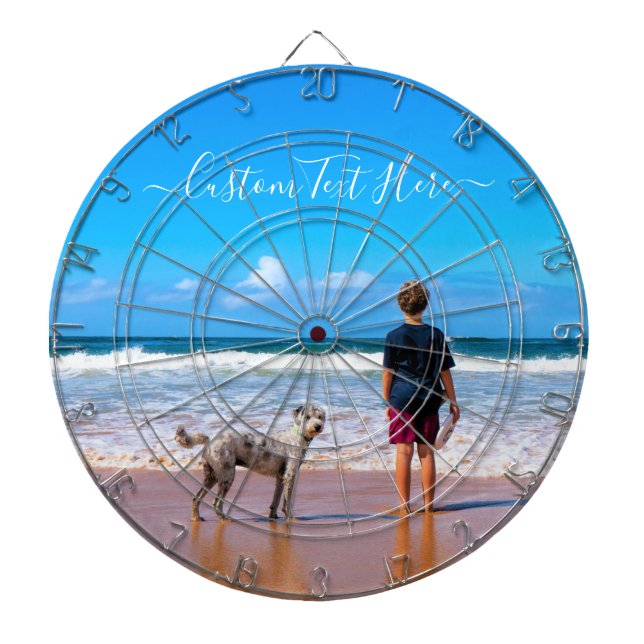 Ihr Foto Dart Board Geschenk mit benutzerdefiniert Dartscheibe (vorne)