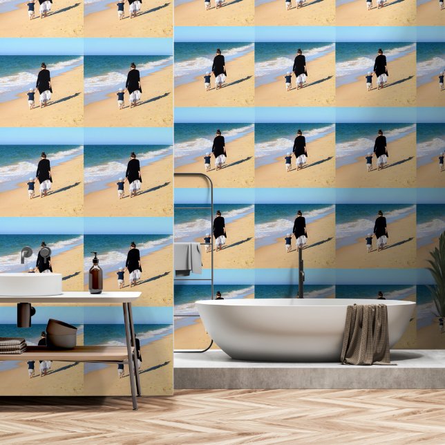 Ihr Foto Design Personalisiert Tapete (Badezimmer)