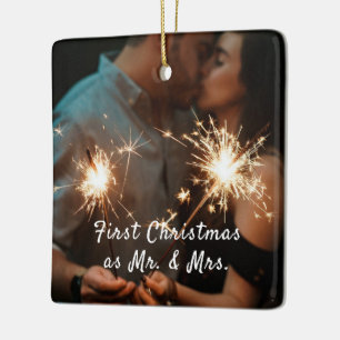 Ihr Foto Erste Weihnachtsfeier Keramikornament