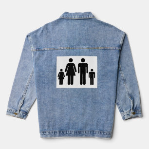 Ihr Foto für Ihre Familie Jeansjacke
