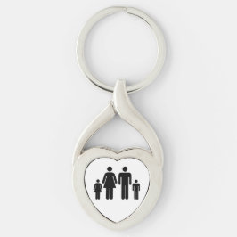 Ihr Foto für Ihre Familie Schlüsselanhänger