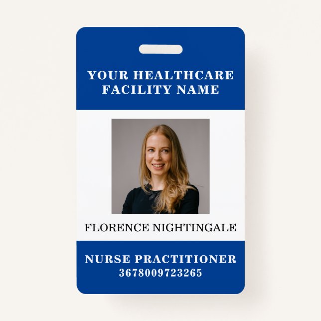 Ihr Foto für Mitarbeiter des Gesundheitsunternehme Ausweis (Vorderseite)