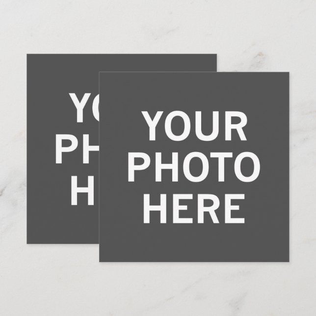 Ihr Foto hier Einladung (Vorne/Hinten)