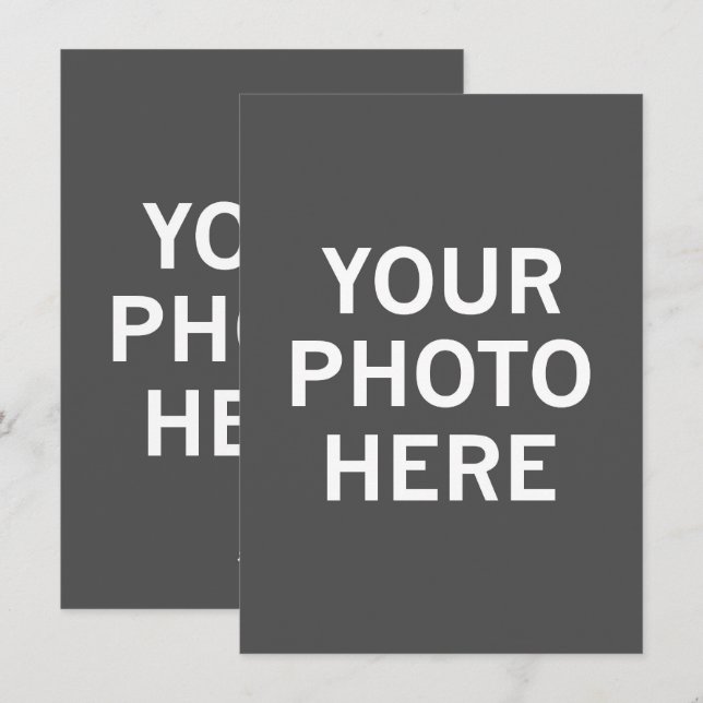 Ihr Foto hier Feiertagskarte (Vorne/Hinten)