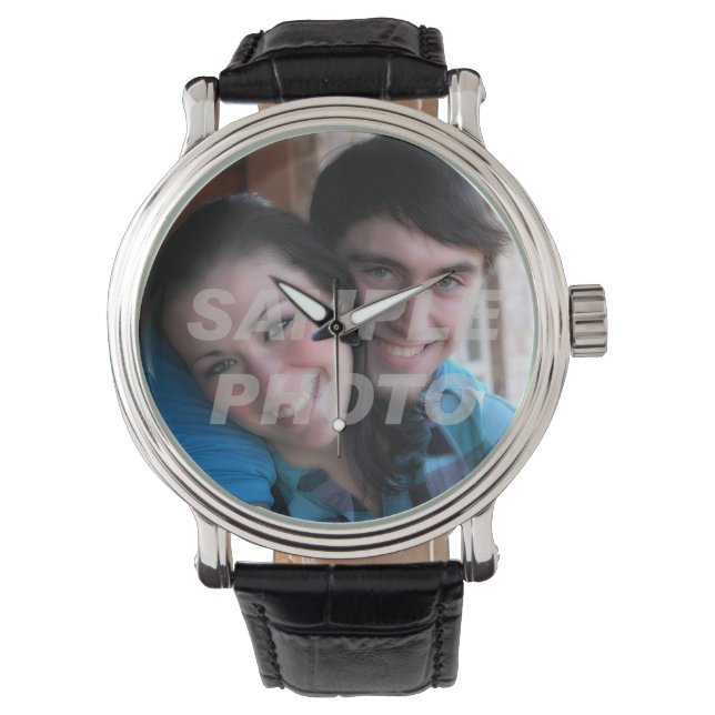 Ihr Foto hier Memento Anlass Brauch Armbanduhr (Vorderseite)