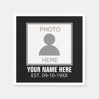 Ihr Foto hier Name und Alter Serviette