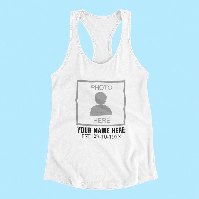Ihr Foto hier Name und Alter Tank Top (Von Creator hochgeladen)