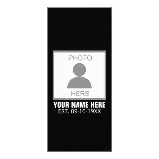 Ihr Foto hier Name und Alter Werbekarte