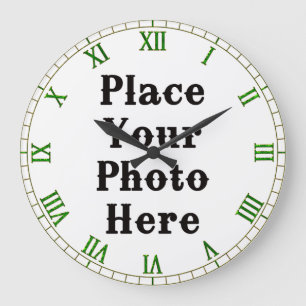 Ihr Foto hier Wall Clock Große Wanduhr