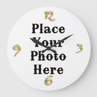 Ihr Foto hier Wall Clock Große Wanduhr