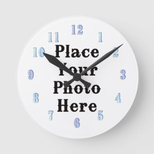 Ihr Foto hier Wall Clock Runde Wanduhr