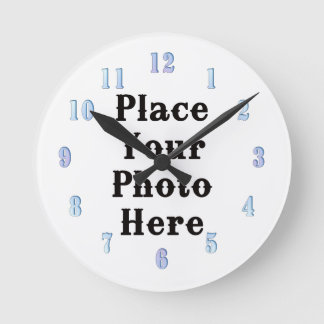 Ihr Foto hier Wall Clock Runde Wanduhr