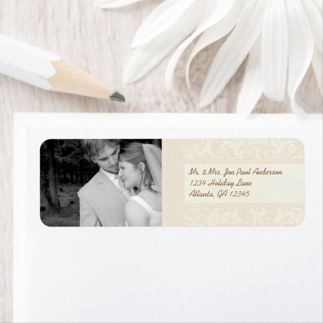 Ihr Foto Hochzeit Vintager Peony Damask (Insitu)