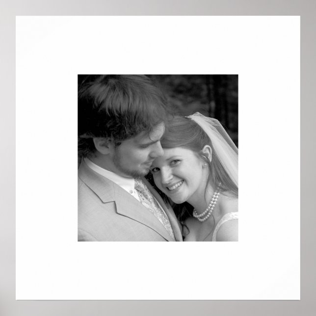 Ihr Foto Hochzeitplakat Poster (Vorne)