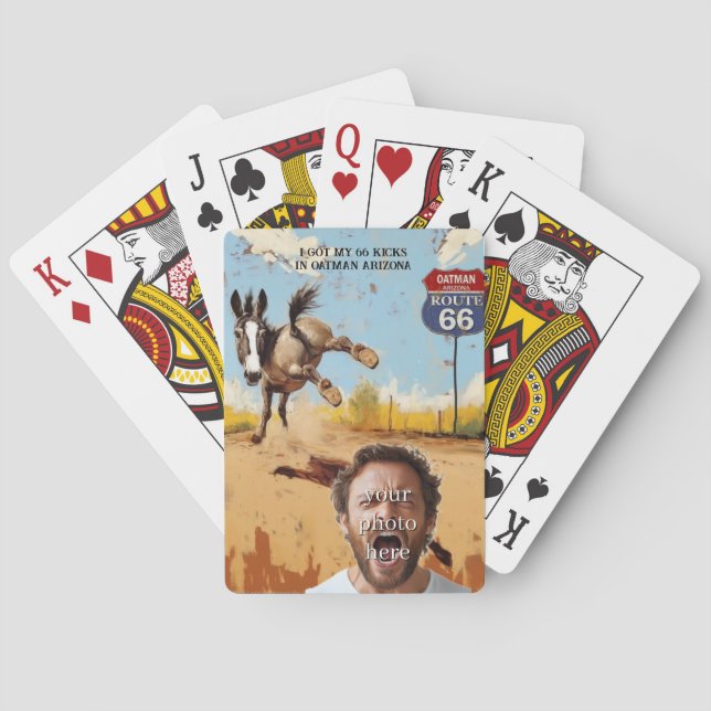 Ihr Foto, Hol deine Kicks, Haferflocken arizona, E Spielkarten (Rückseite)
