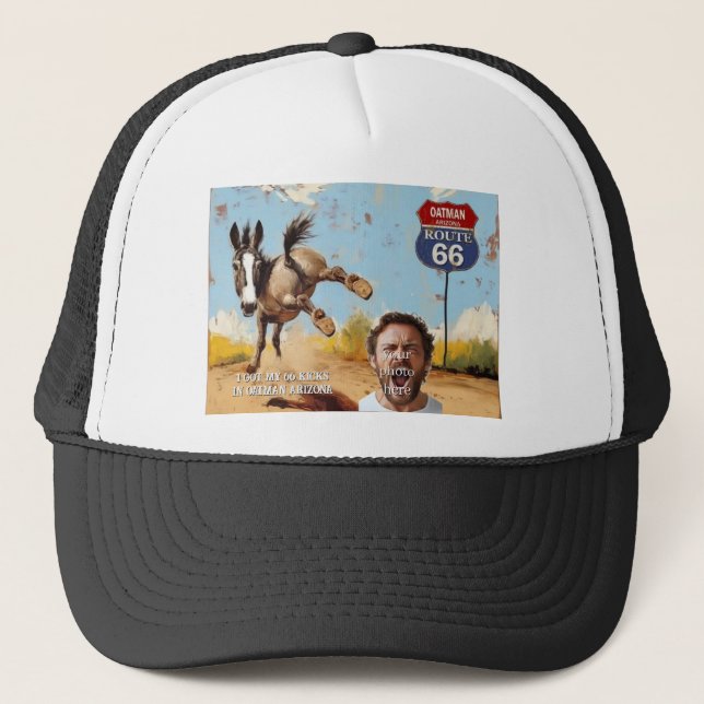 Ihr Foto, Hol deine Kicks, Haferflocken arizona, E Truckerkappe (Vorderseite)