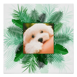 Ihr Foto in einem Palm Leaf Frame Custom Poster