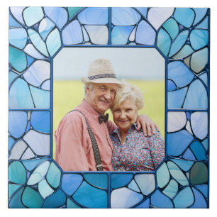 IHR Foto in Imitaten Stainless-Glasrahmen Fliese