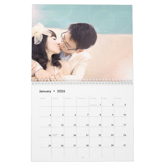 Ihr Foto in jedem Seitenkalender Kalender (Jan 2026)