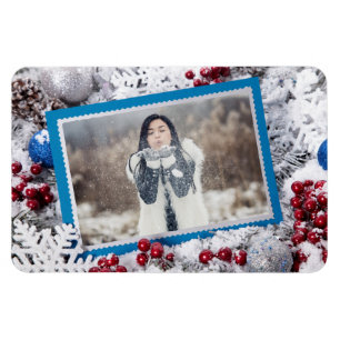 IHR FOTO, kundenspezifischer Weihnachtsmagnet Magnet