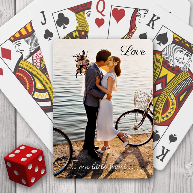Ihr Foto Liebe Hochzeitsspielkarten Deck Spielkarten (Deck of playing cards featuring your own favorite photo)