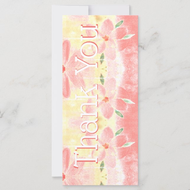 Ihr Foto mit Aquarellblumen (Vorderseite)