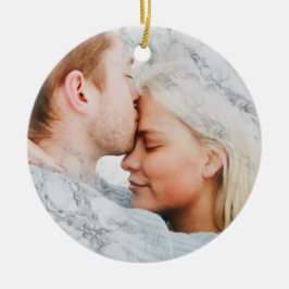 Ihr Foto mit weißem Marmor Keramik Ornament