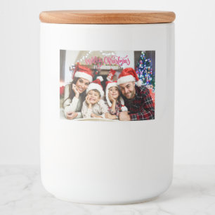IHR Foto & Name(n) Weihnachten Lebensmitteletikett