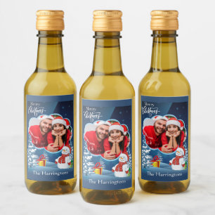IHR Foto & Name(n) Weihnachten Weinetikett