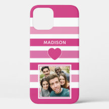 Ihr FOTO & NAME Stripes Muster Gehäuse