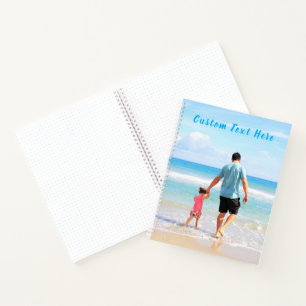 Ihr Foto-Notebook mit benutzerdefiniertem Textname Notizbuch