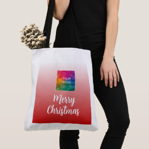 Ihr Foto oder Logo Frohe Weihnachten Große Schulte Tasche